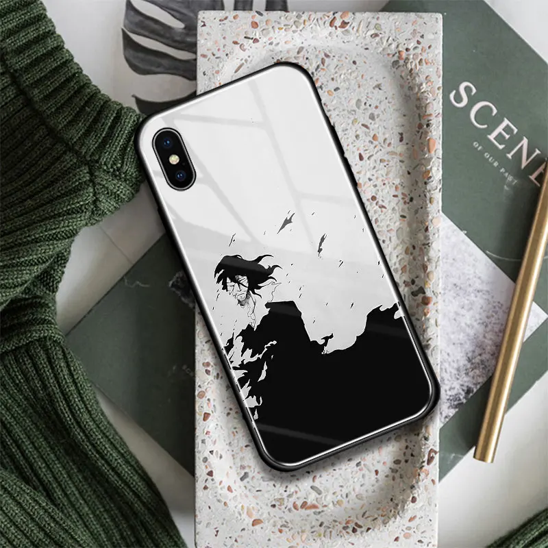 Zangetsu Отбеливатель Аниме игра стекло Мягкий силиконовый чехол для телефона iPhone SE