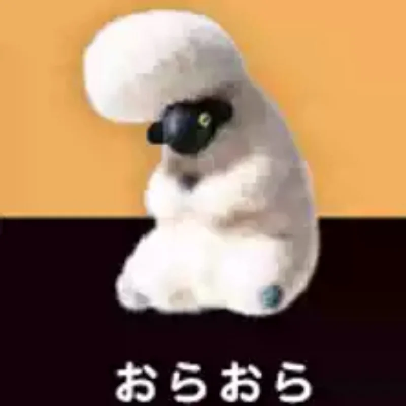 Фото Фигурка-украшение YELL Valais Blacknose Sheep из флокированного материала, оригинальный японский гашапон, в наличии, декор для рабочего стола, милый коллекционный предмет. №5