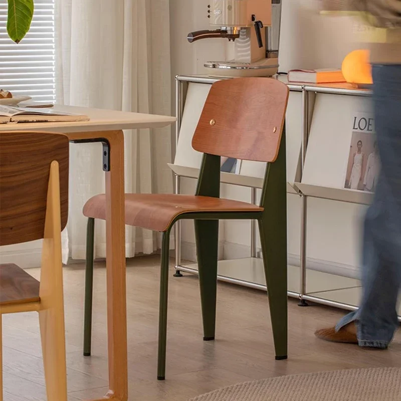 Современный обеденный стул середины века скандинавский дизайнерский из массива