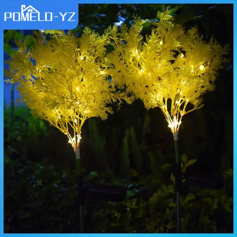 

Home Garden Decoration Solar Lights Courtyard Street Floor Insertion Lamp 20x70cm Simulation Rime Solar Lawn Lamp Outdoor Abs