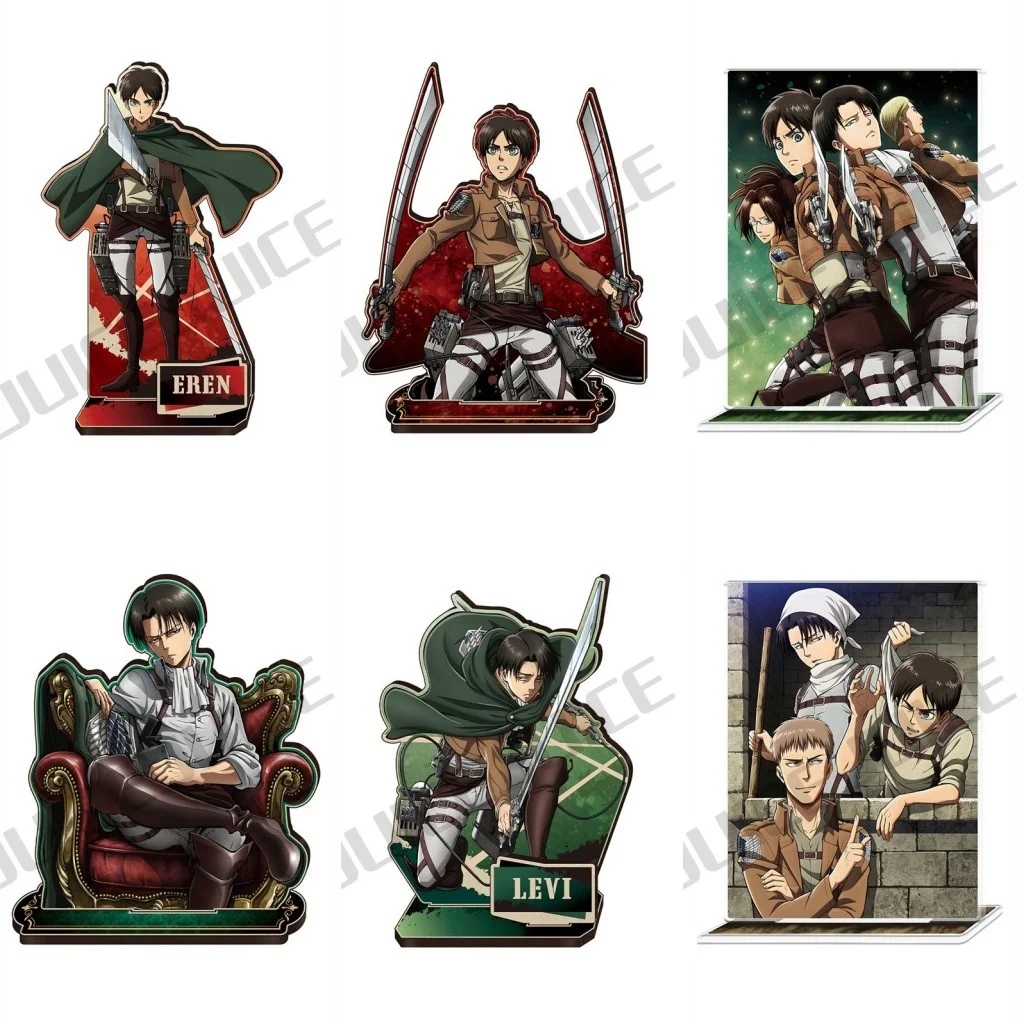

Аниме атака на Титанов Эрена джейгер Эрвин Смит Леви · акермен Косплей-сцены искусственная модель пластина настольное украшение подарки