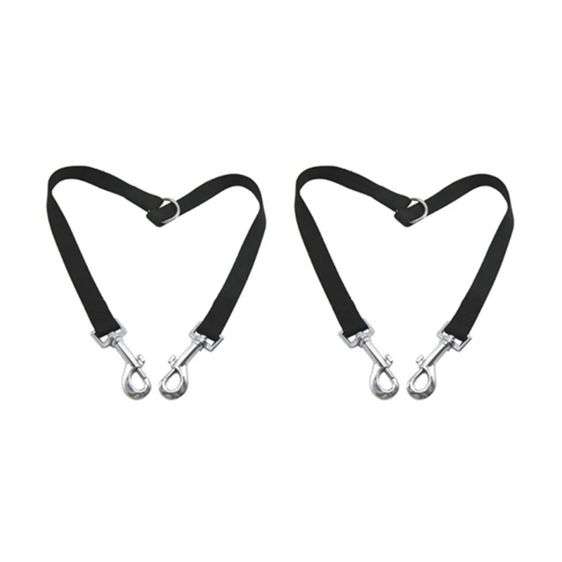 

2X Nylon Coupler Double Dog Lead, 1 Leash Leads 2 Dogs