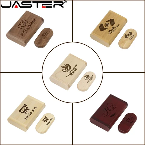 Деревянные флешки JASTER USB 2.0 128/64/32 ГБ