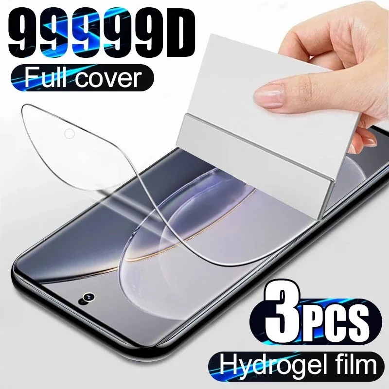 

3PCS For Vivo X90 Pro Plus Film HD Full Cover Screen Protector For Vivo X90 Pro Hydrogel Film For Vivo X90 Film 6.78 inch