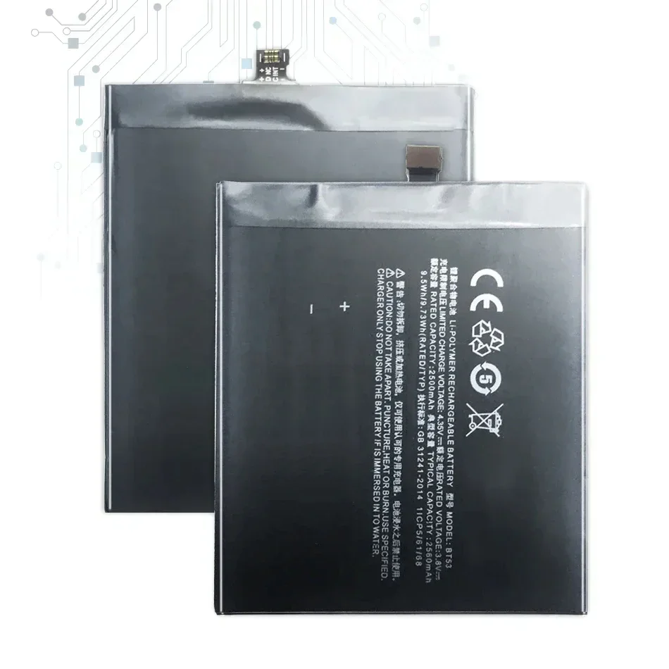 Аккумулятор для смартфона 2560 мАч BT53 Meizu Meizy Pro6 Pro 6 литий-полимерных аккумуляторов