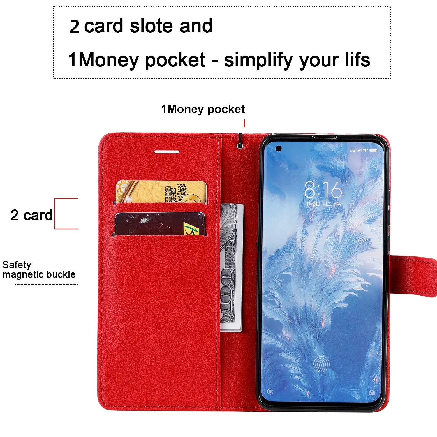 Luxury Leather Wallet Case For iPhone 14 13 12 Mini 11 Pro XS MAX XR 6 6S 7 8 Plus Card Flip Stand Cover For iPhone 5 5S SE 2020