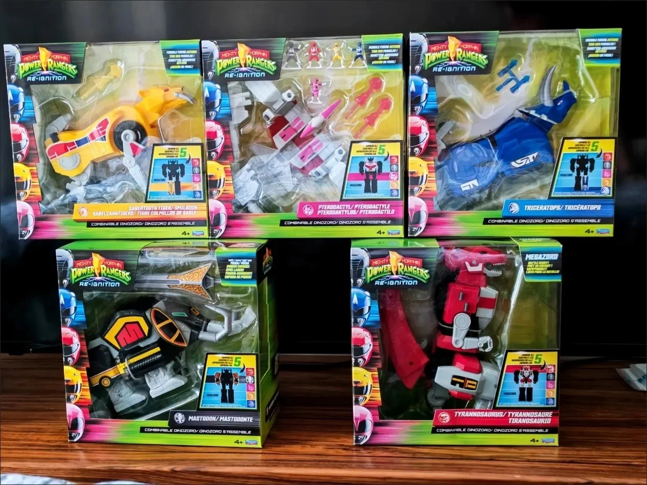 Фото Оригинальная коллекционная деформируемая фигурка-динозавр Genuin Playmates Mighty Morphin Power Rangers Re-Ignition Tyrannosaurus Combinable Dinozord №2