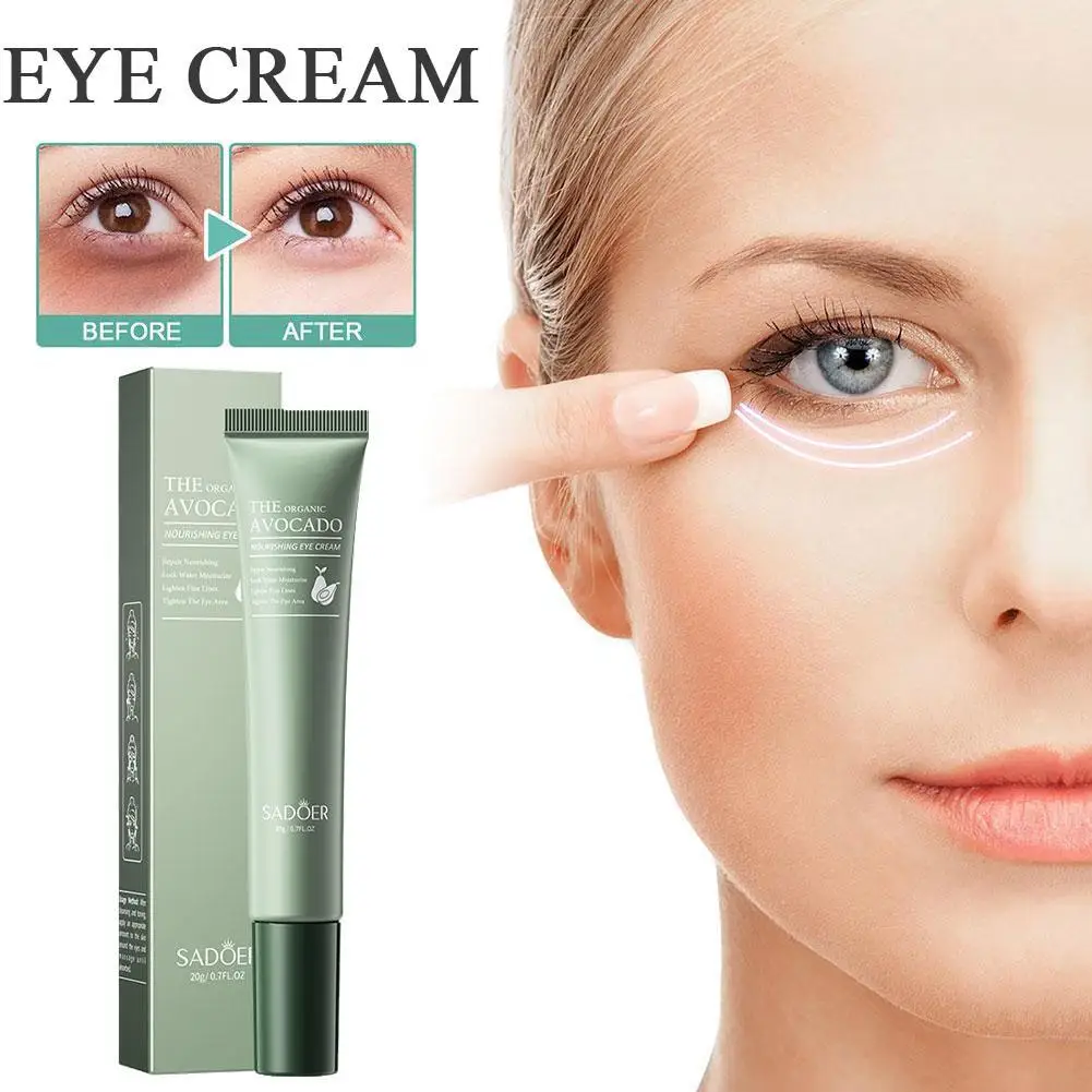 

New Anti-Wrinkle Avocado Eye Cream Anti Dark Circle Eye Bags Puffiness Lifting Firming Skin Care Anti-Aging Firmness Eye Care