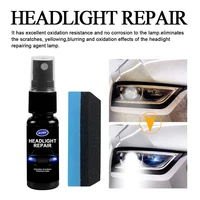 50ml car headlight renovation liquid headlamp polish kit scratch remover repair headlight restoration agent sponge car washing