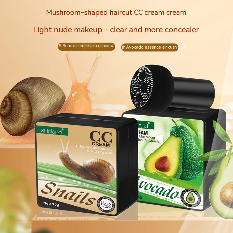 

New Mushroom Head Air Cushion Foundation Moustirizing Brighten Face Concealer Skin Tone Profesional Base Makeup Dropshipping