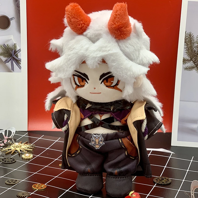 

New Limit Genshin Impact Arataki Itto 20cm Cosplay Plush Doll Change Clothes Outfit Toy Soft Anime Plushie Fan Collectable Gift