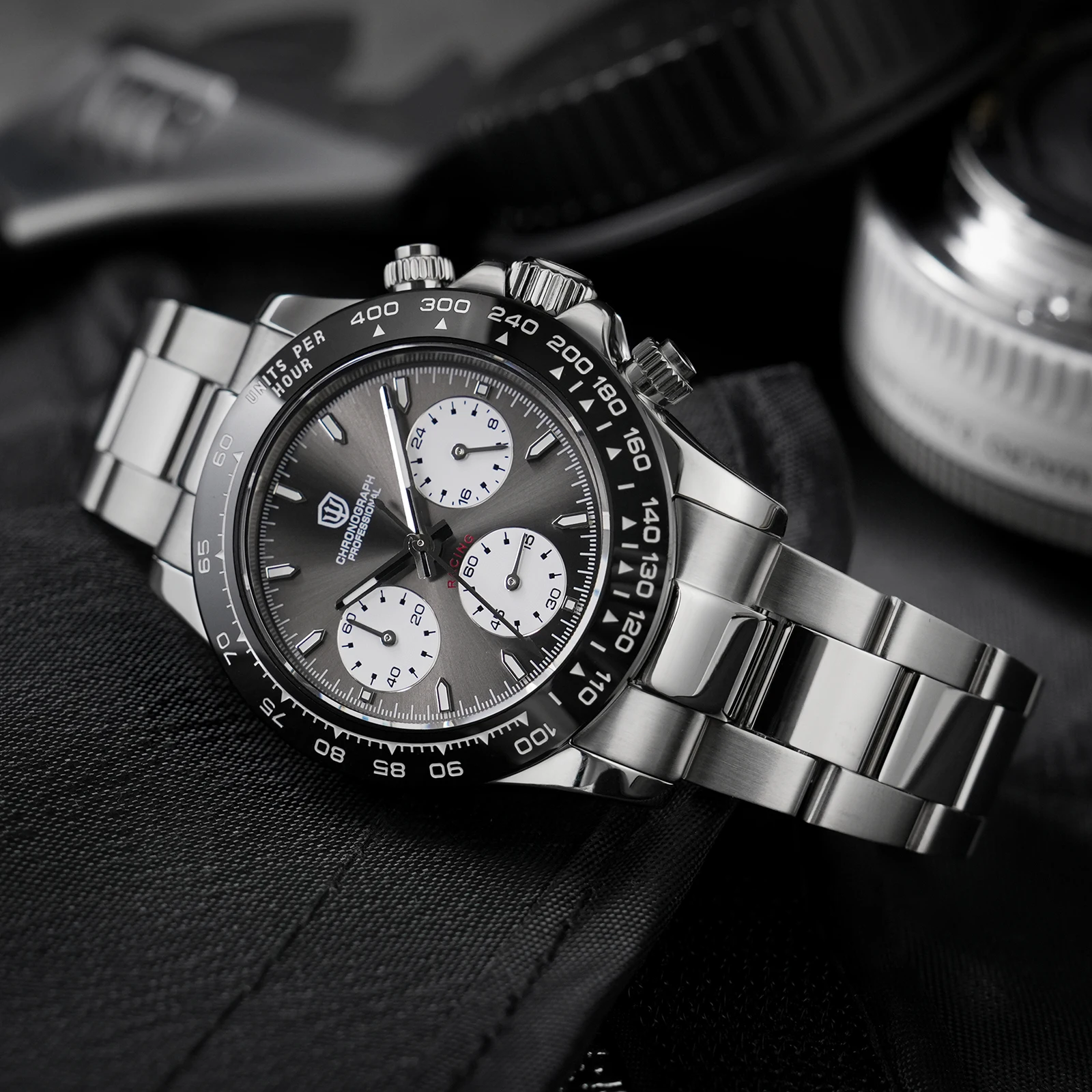 Фото Watchdives WD16500 V2 Кварцевые часы VK63 Sweep Спортивные часы с хронографом Сапфировое покрытие AR BGW9 Светящиеся водонепроницаемые часы №5