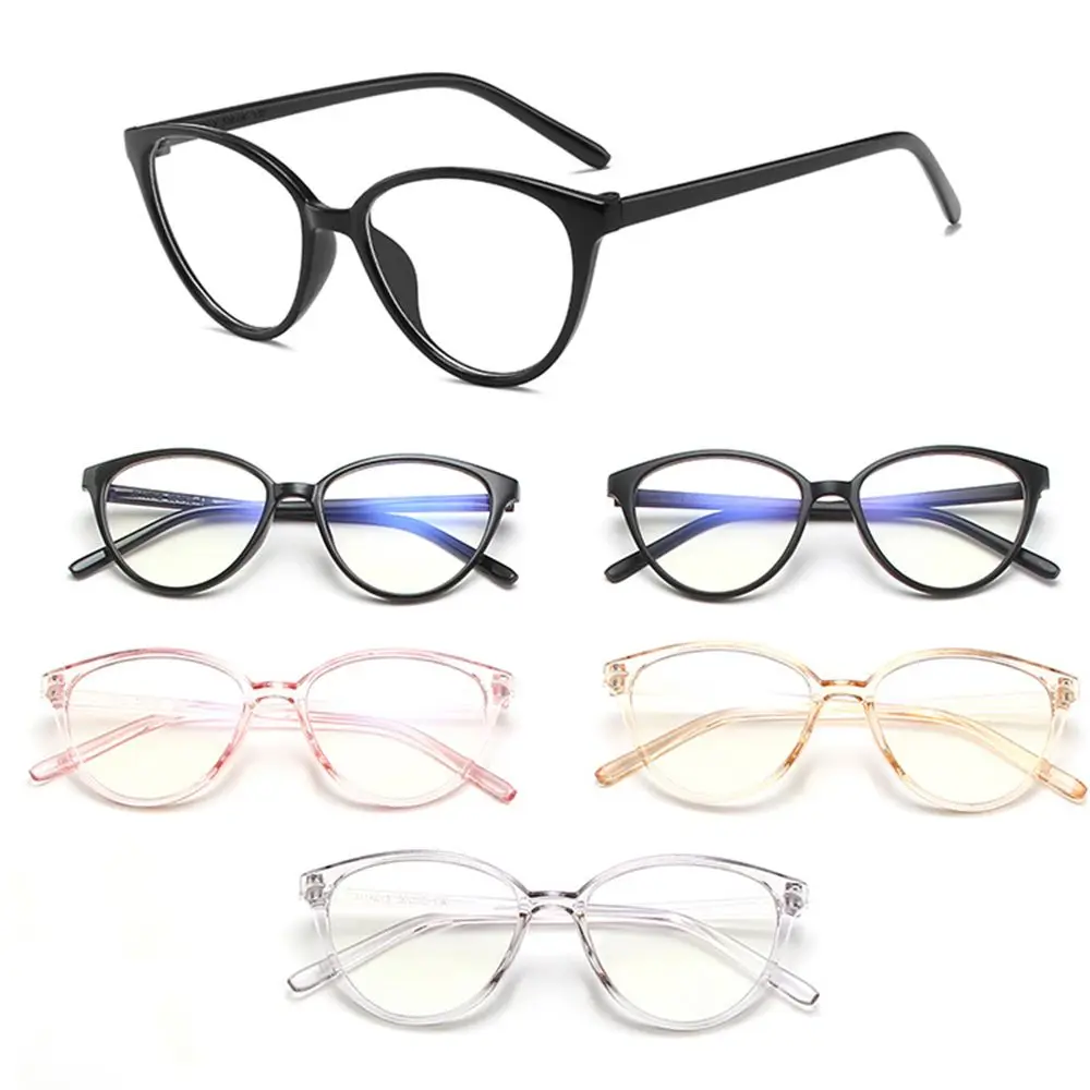

Retro Transparent Anti-radiation Men Women Eyeglasses Cat Eye Glasses Reading/Gaming Computer Game Glasses