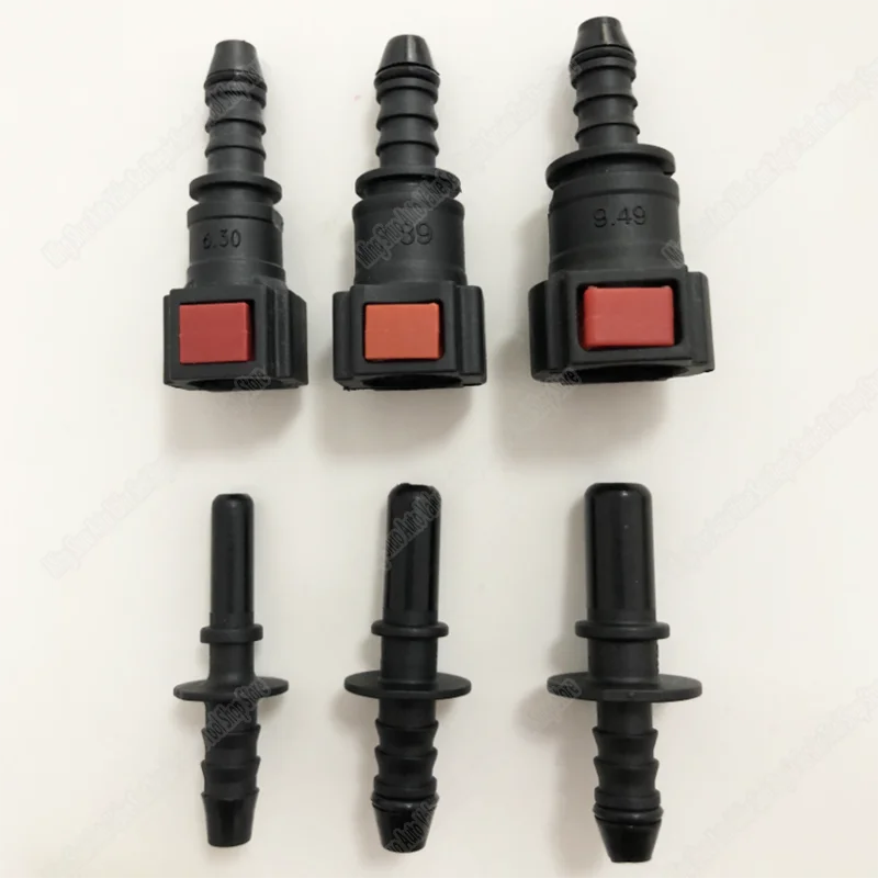 

Автомобильный соединитель топливной линии, шланг, быстрое соединение ID6 6,3/7,89/9,49, резиновый нейлоновый маслопровод, адаптер для трубы, отсоединительный соединитель шланга