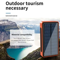 solar smart phone 100000mah wireless solar power bank quick charger with 4usb high capacity mobile phone power bank