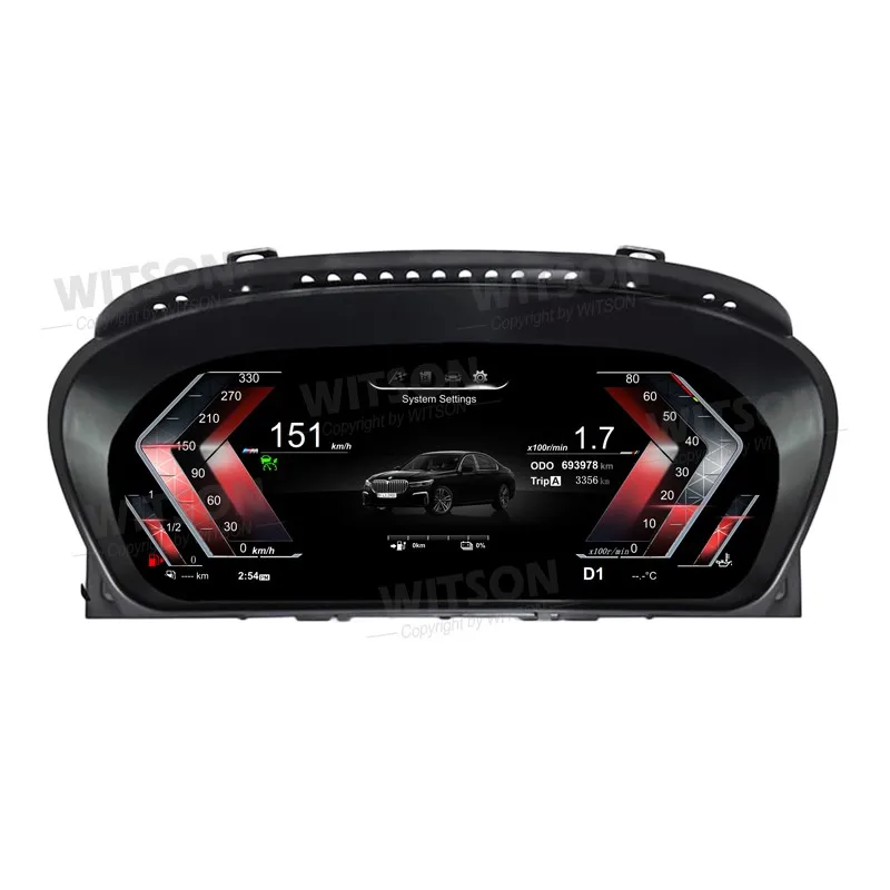 WITSON 12 3-дюймовый цифровой спидометр для BMW 5 серии E60 E61 6 E63 E64 2003-2009 ЖК-дисплей