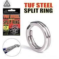 wh stainless steel fishing split rings lure solid ring loop jig bait connectors and type 8 solid ring swivel connector combinati