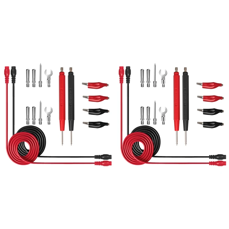 

HLZS-32Pcs Multimeter Test Probe Test Leads Kit For Digital Multimeter Crocodile Clips U Type Probe
