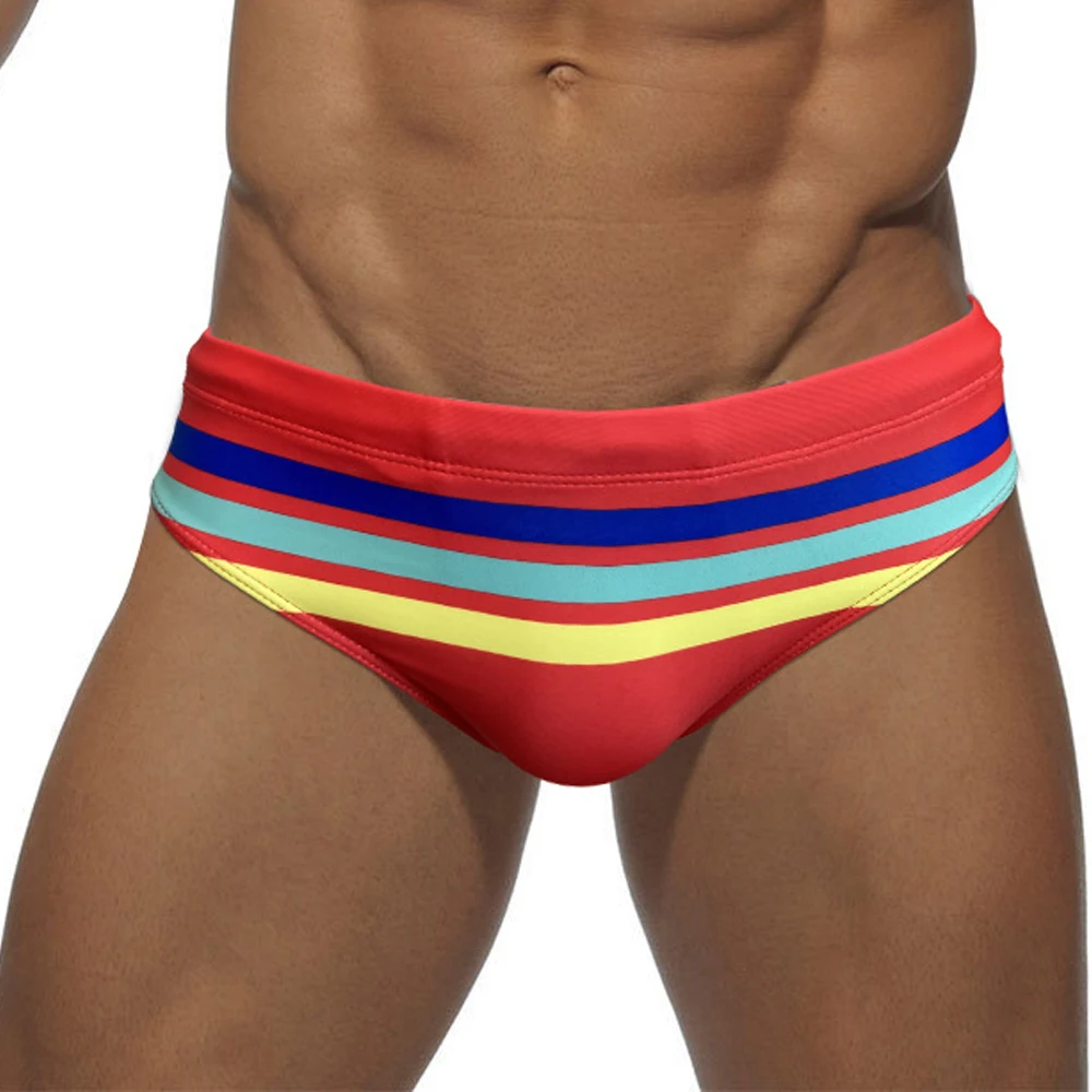 

Men Summer Sexy Low Waist Beach Bikini Briefs Swimwear Swimming Trunks