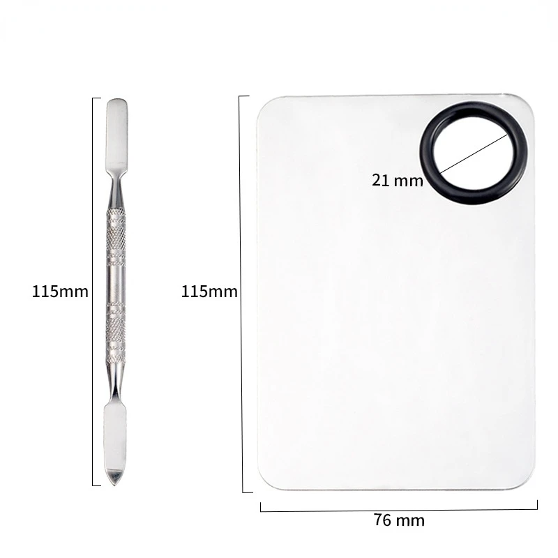 Акриловая палитра для макияжа квадратная профессиональная ногтей