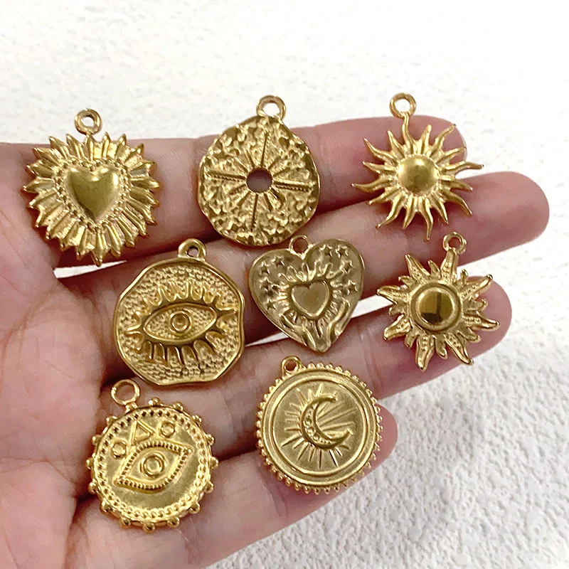 3/7 шт. винтажные подвески из нержавеющей стали