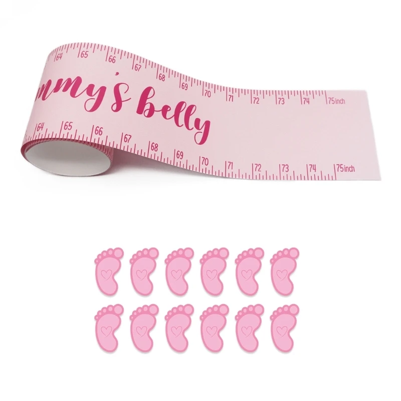 

Guessing Baby-Shower Games Supplies Mommy's Belly Sign 12 Cartoon Stickers A0KF
