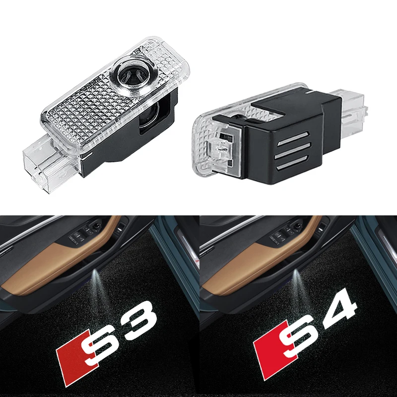 

Car Door Welcome Lights Projector Lamp Led Decor Lampe For Audi A3 A4 A5 A6 A7 RS Q3 Q5 Q7 TT Sline S3 S4 S5 S6 S7 S8