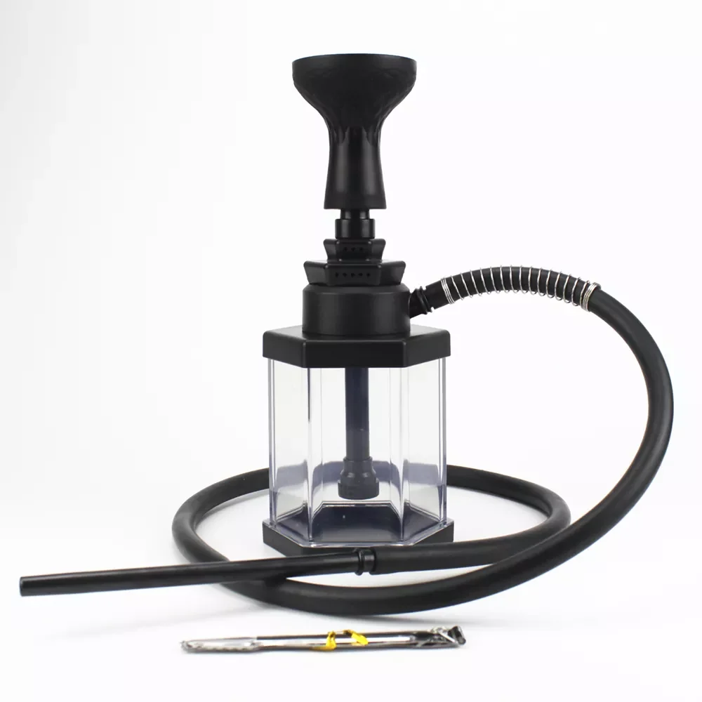 

2022 NEW Cube Acrylic Hookah Set with Silicone Bowl Hookahs Narguile Sheesha Chicha Nargile Cachimbas Shisha Box Ket