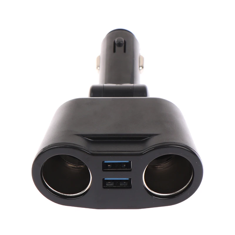 

Двойной USB автомобильный прикуриватель зарядное устройство для автомобиля адаптер Вращающийся цифровой дисплей монитор напряжения шунт А...
