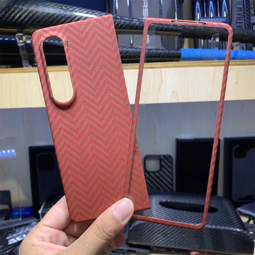

Dropshipping Real Aramid Fiber Carbon Fiber For Galaxy Z Fold 4 Fold4 Ultra-thin Durable Anti-drop Phone For Z Fold 4 CASE Cover