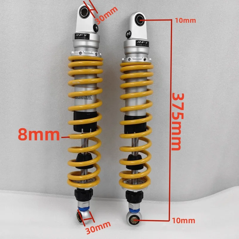

8,5 мм пружина 375 мм 400 мм 420 мм амортизатор для atv quad gokat сменный мотоцикл черный + золотой