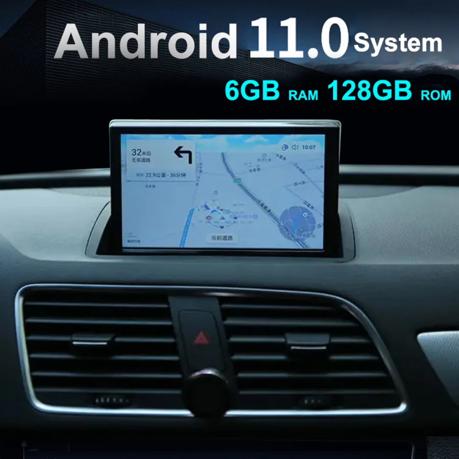 

Автомобильная Мультимедийная стереосистема для Audi Q3, 8 ядер, система Android 11, Google, Wi-Fi, 4G, SIM, 6 + 128 ГБ ОЗУ, BT, IPS, сенсорный экран, GPS-навигация, Carplay