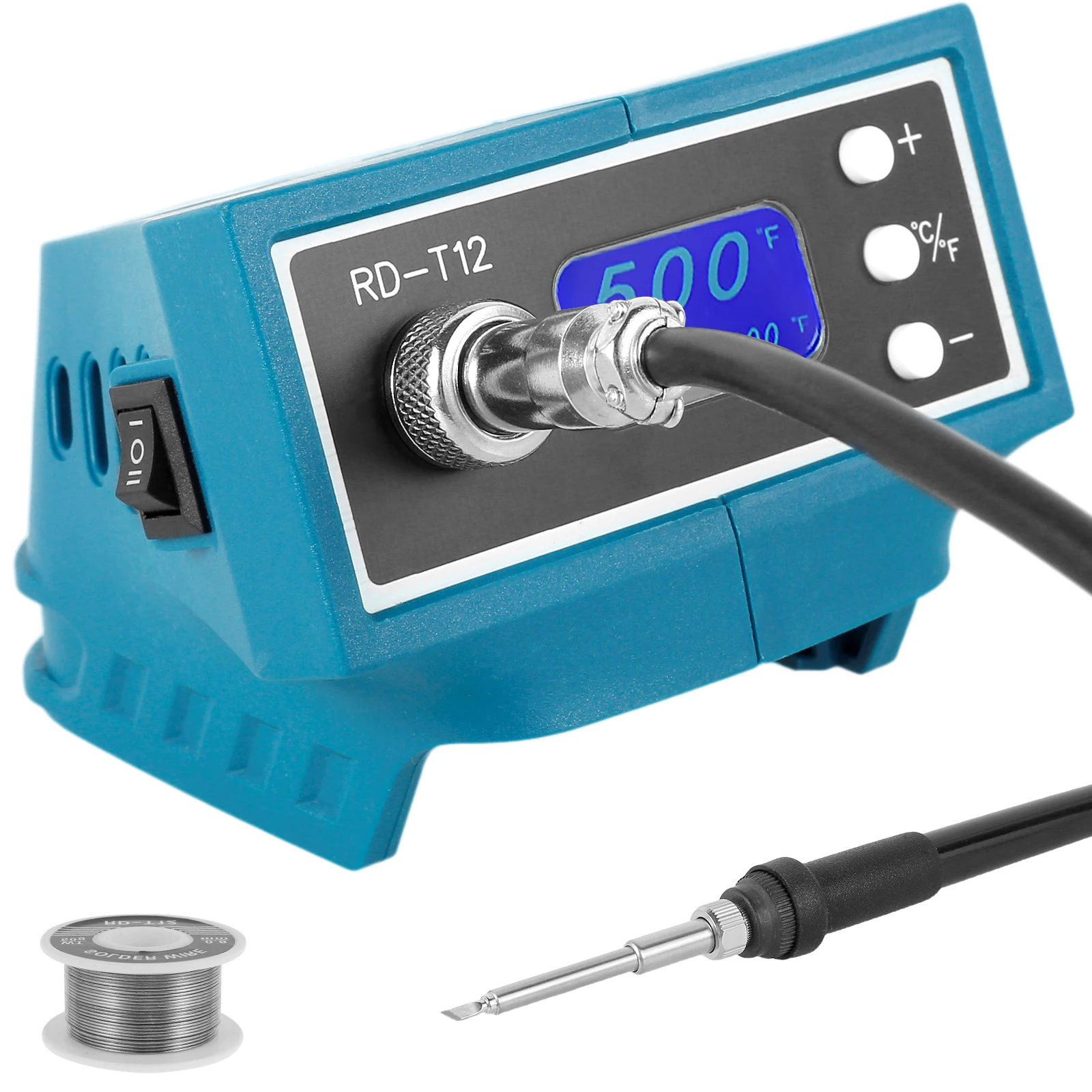 Cordless Soldering Iron Station for Makita 18V Max Battery with Digital Display Auto-Sleep °C/°F Conversion Welding Tool for DIY
