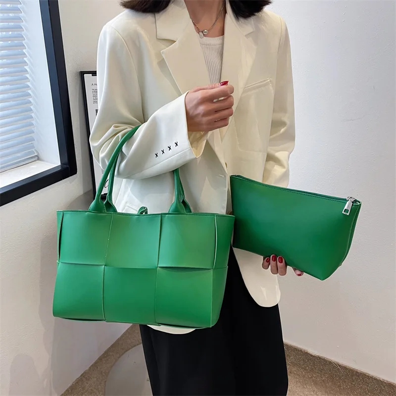 

Fashion Leather Knitting Shoulder Bags for Women Luxury Brand Handbags Designer Cross Body Bag Cute Tote Bag Sac A Main Satchel