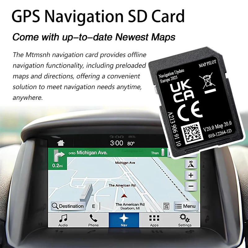 Фото 2025-стоимость Factroy OEM A213 GPS-навигация Европа для Mercedes GLC C E V X-Class Garmin SD-карта Maps Polit V20 Бесплатная доставка №3