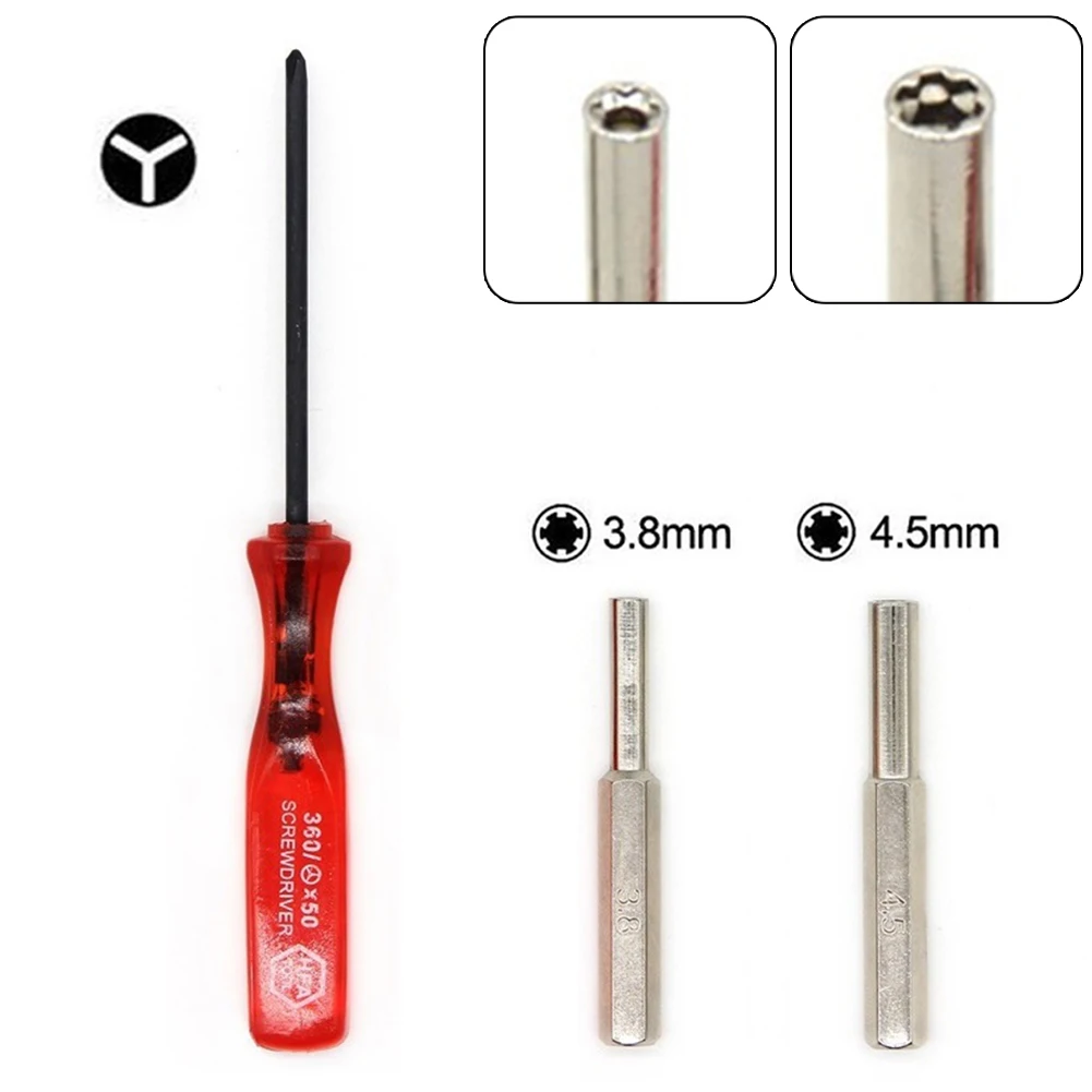 1pc 50mm Security Screwdriver Bit Set 3.8/4.5mm Tri-wing Magnetic Screwdriver Bits For N64/SF-C/GB/NES Repair Too