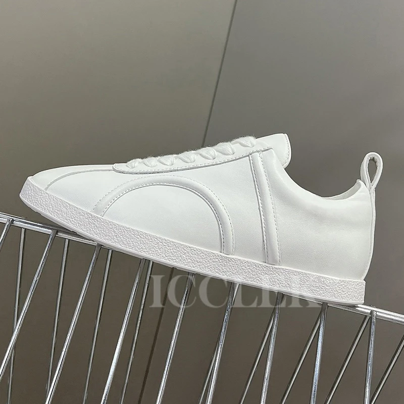 

Everyday Female Small White Shoes Autumn New Full Of Advanced Feeling Non-slip Sneakers Outdoors Round Toe Ladies Loafers