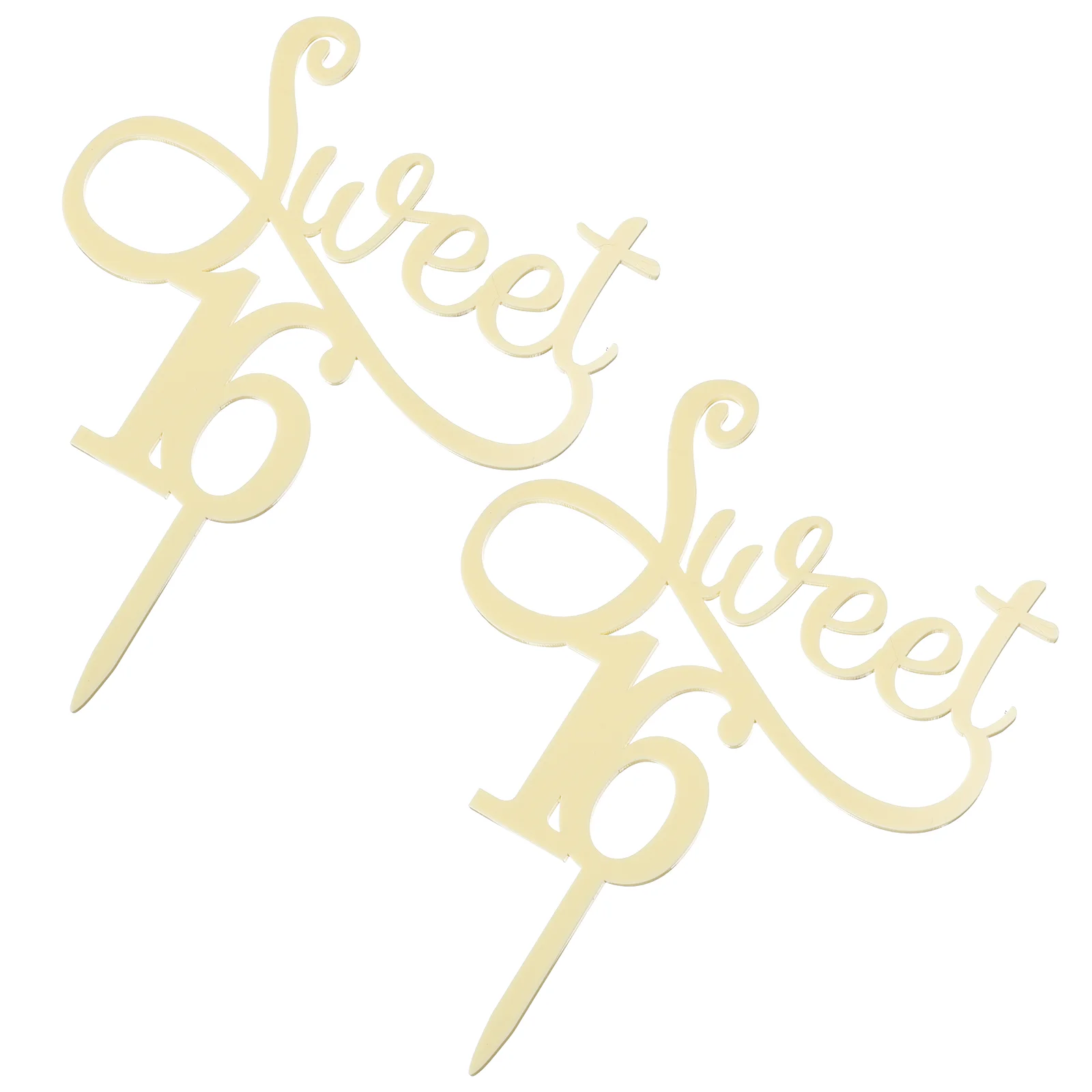 

2pcs Unique Letter Cake Picks Cake Decors Outdoor