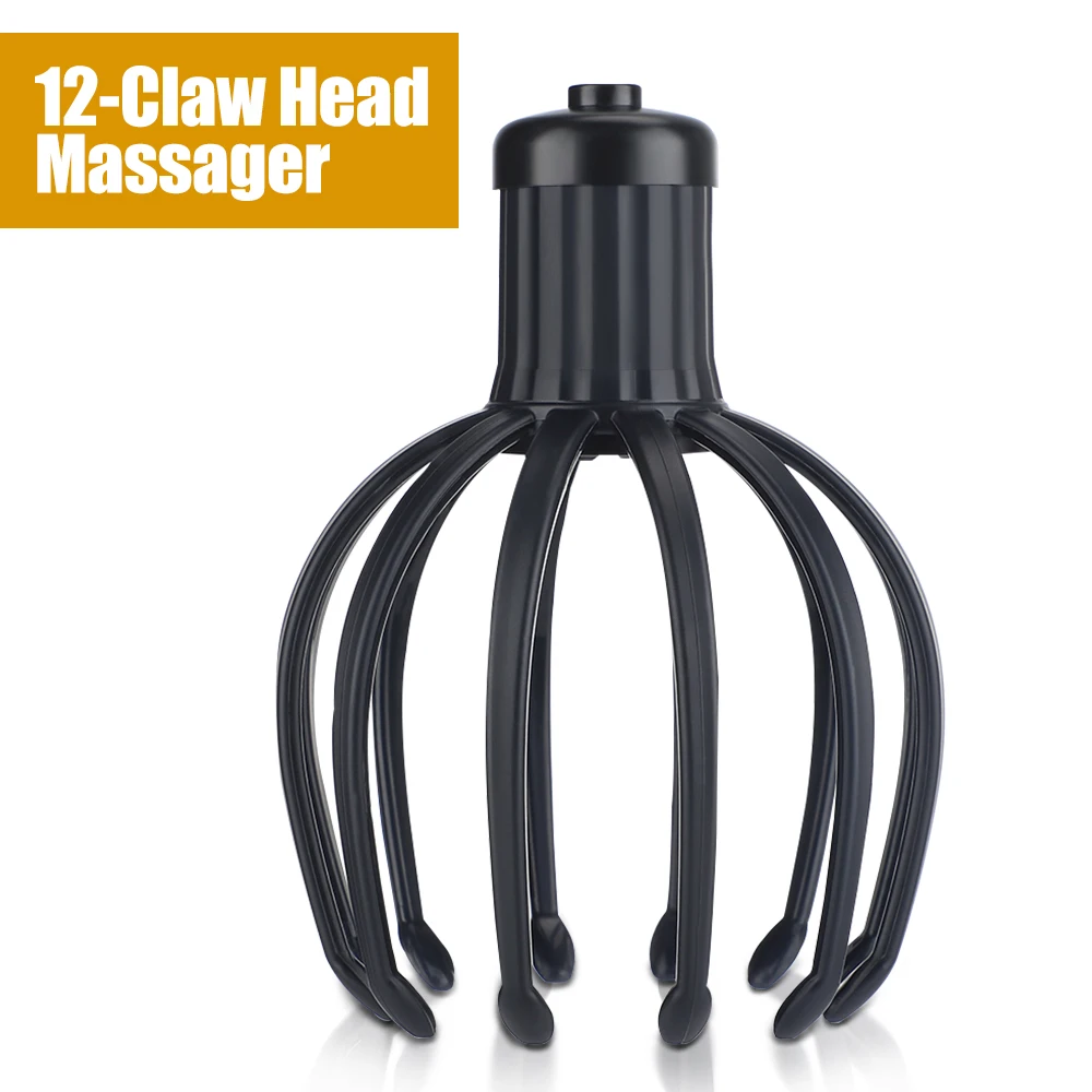 

Electric 12 Claw Octopus Head Massager Vibration Massage 3 Modes Massage Scalp Relieve Head Fatigue Relax Portable USB Charging