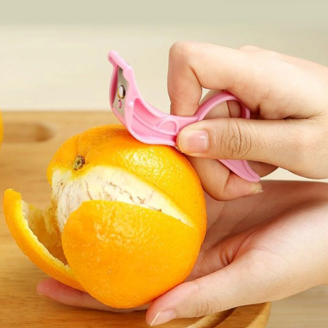 

2023 Multi-Function Portable Planing Peeler 3 In 1 Creative Ring Orange Peeling Tools Apple Peeler Kitchen Fruit Paring Knife