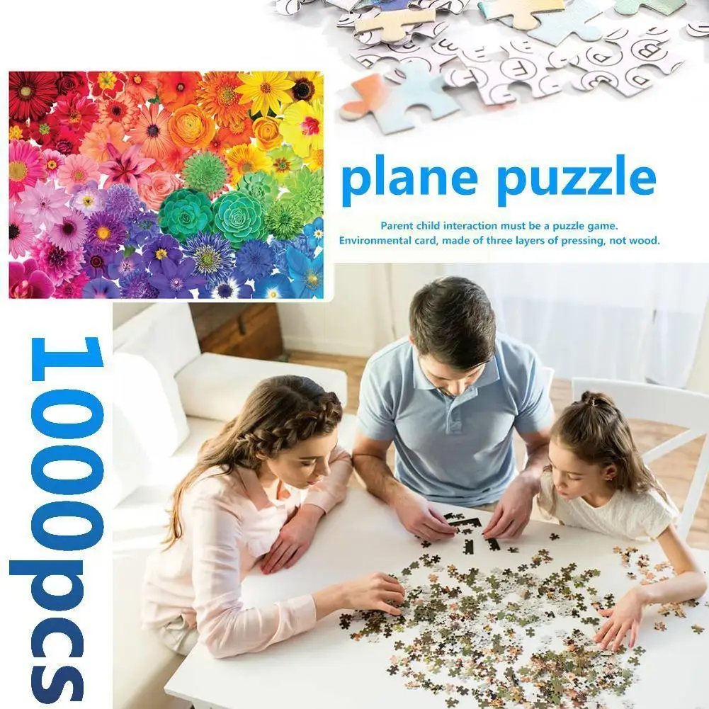 

Adult Children Puzzle 1000 Piece Household Plants Flower Puzzle Large Landscape Puzzles For Adults Educational Toy S6o6