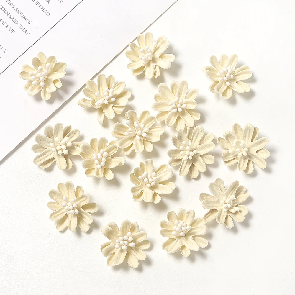 

Искусственные цветы МENGHAO, шелковые головки, 2 см, 10/20 шт