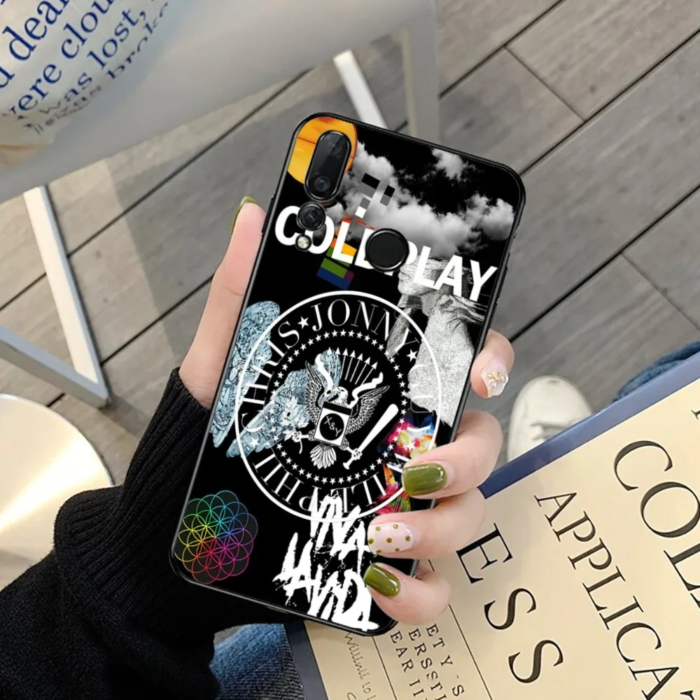 Band C-Coldplay Moon Music Phone Case For Huawei Y9 6 7 5 Prime Enjoy 7s 8 Plus 7a 9e 9plus 8E Lite Psmart Shell