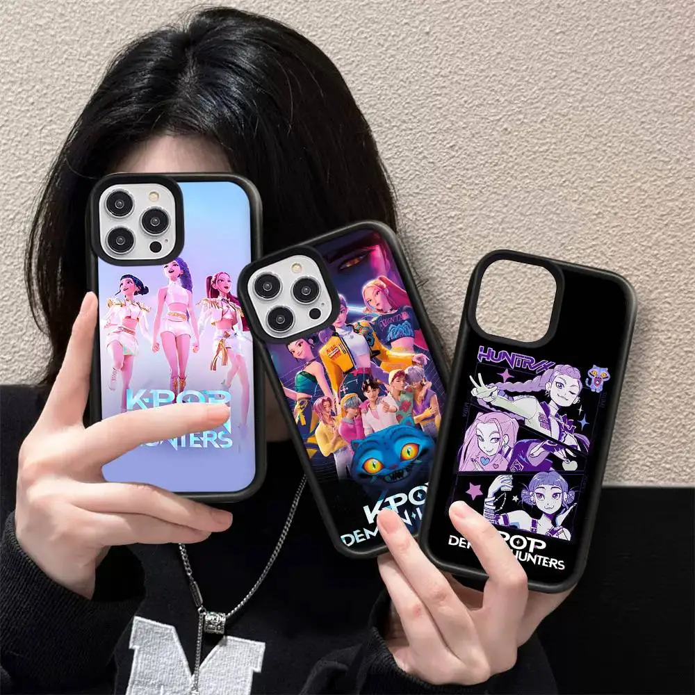 Фото Популярный чехол для телефона KPop Movie D-Demon H-Hunters из PC+TPU для iPhone 11 12 13 14 15 16 17 Plus Pro Max №3