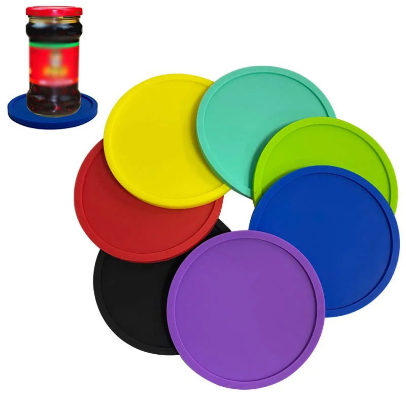 

Round Heat Resistant Silicone Mat Drink Cup Coasters Non-slip Pot Holder Table Placemat Kitchen Accessories Onderzetters