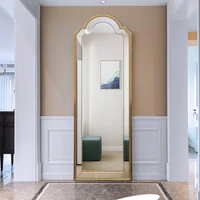makeup bathroom decorative wall mirrors full body gold luxury vanity mirror irregular modern style espelho redondo room decor