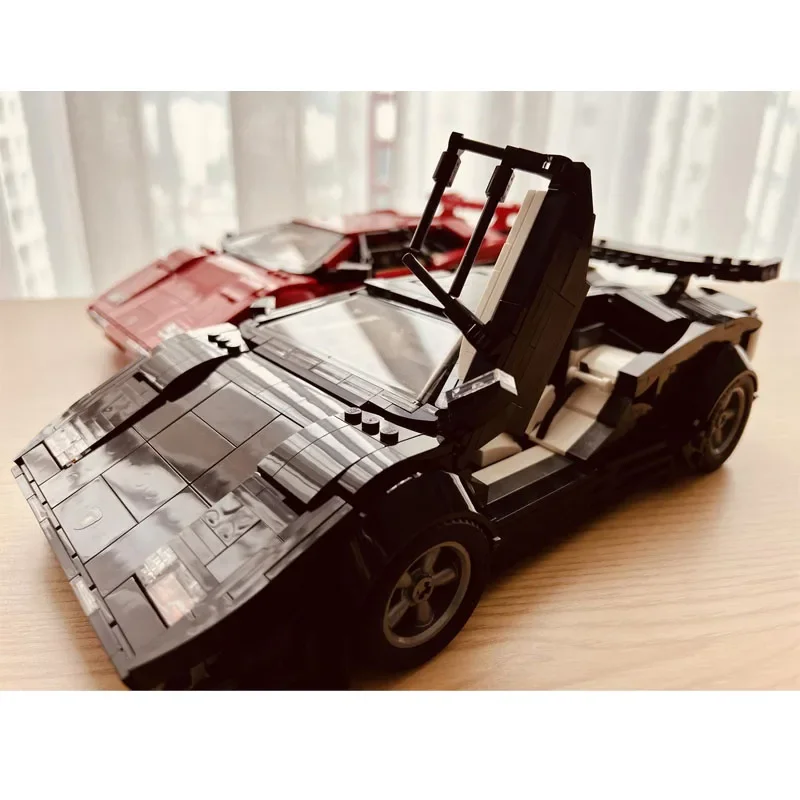 MOC-59239 Black LP5000 Новый супергоночный спортивный автомобиль строительный блок модель