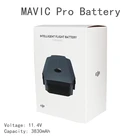 Аккумулятор DJI Mavic Pro большой емкости 3830 мАч 11,4 в новый оригинальный Интеллектуальный Полетный аккумулятор