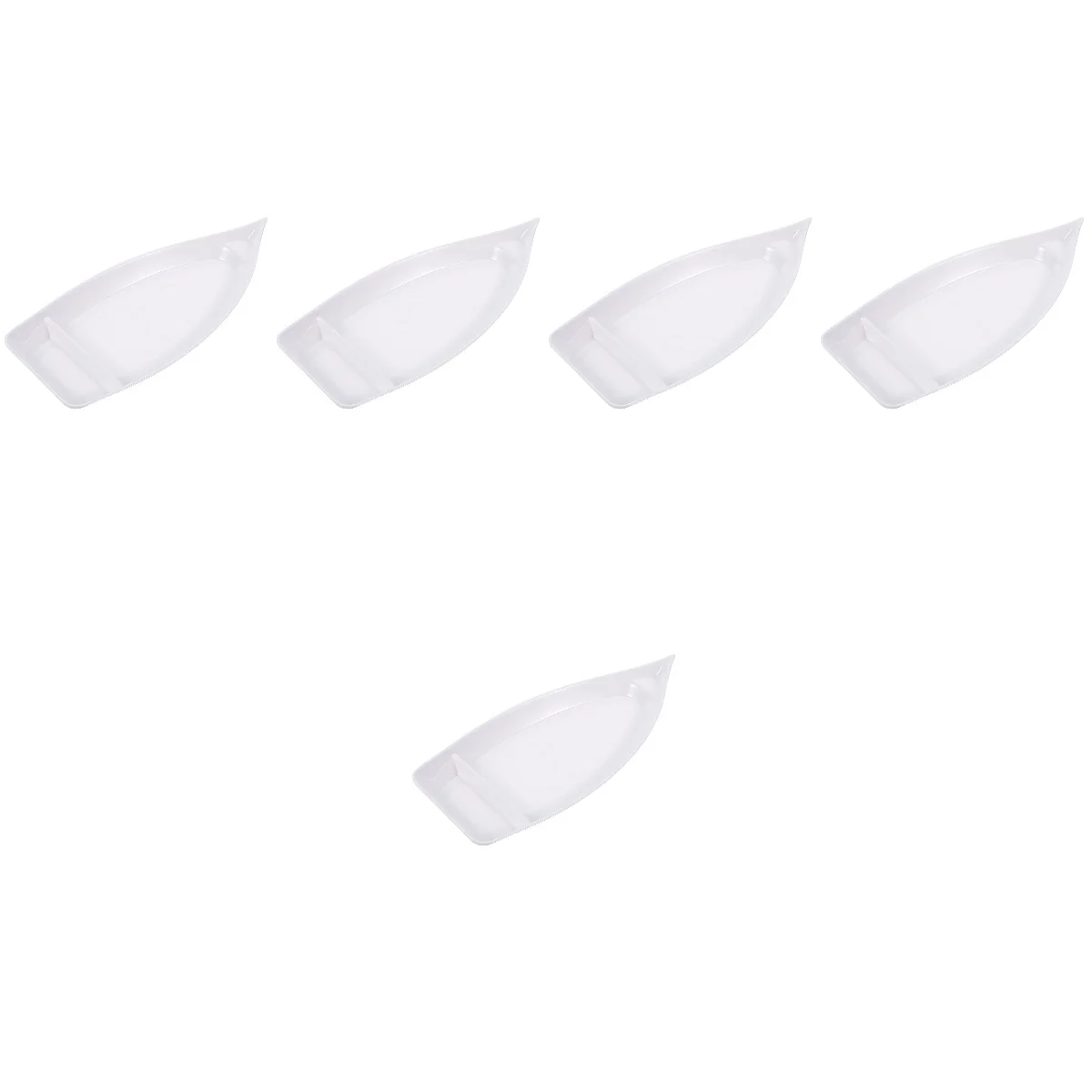 

5x Tray Serving Platter Boat Sushi Plate Sushi Boat Serving Tray Dish Sushi Tray for Kitchen Dessert Sushi Snack