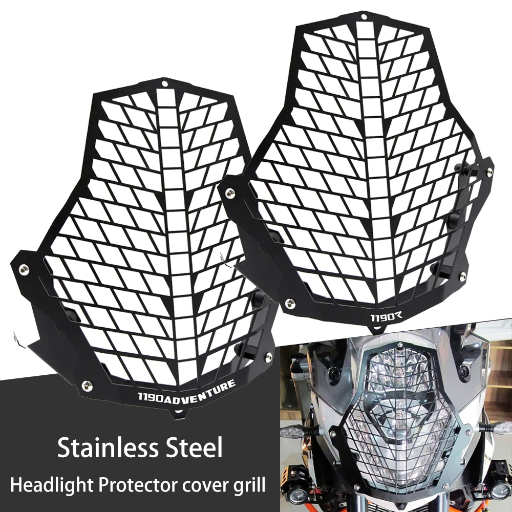

Motorcycle Headlight Protector Cover Grill For 1050 Adventure 1090 Adventure R L 1190 Adv R 2013 2014-2018 1290 Super Adventure